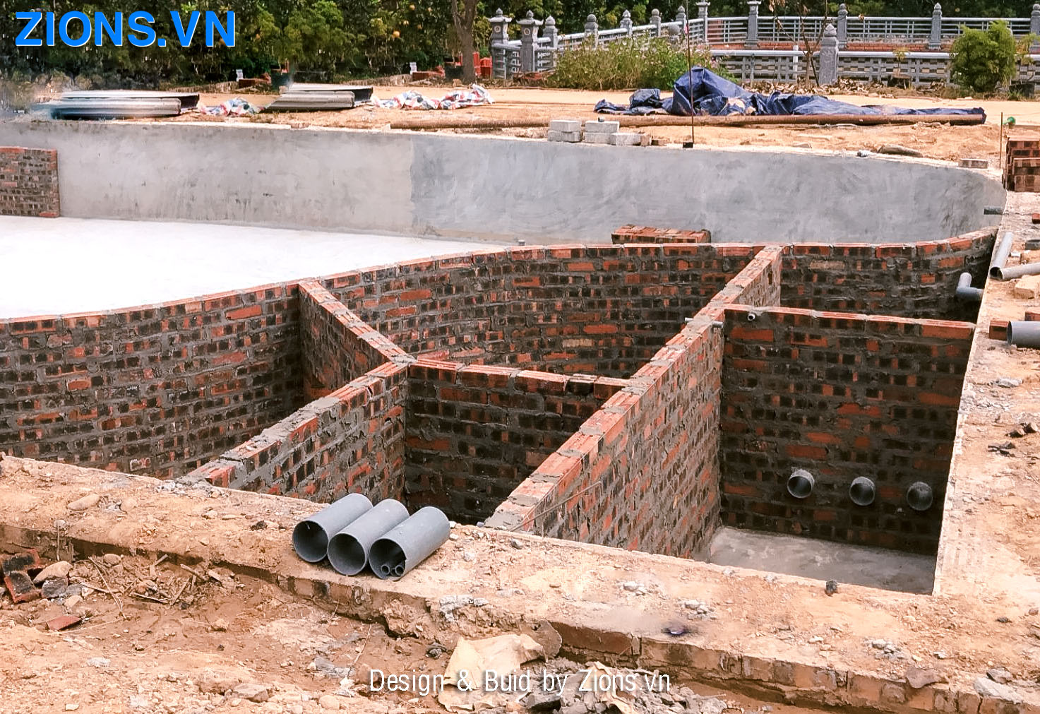 Quy trình thi công hồ cá koi chuẩn